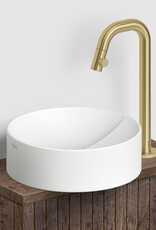 Kaldur standing cold water tap, with short spout, high version