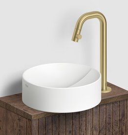 Kaldur standing cold water tap, with short spout, high version