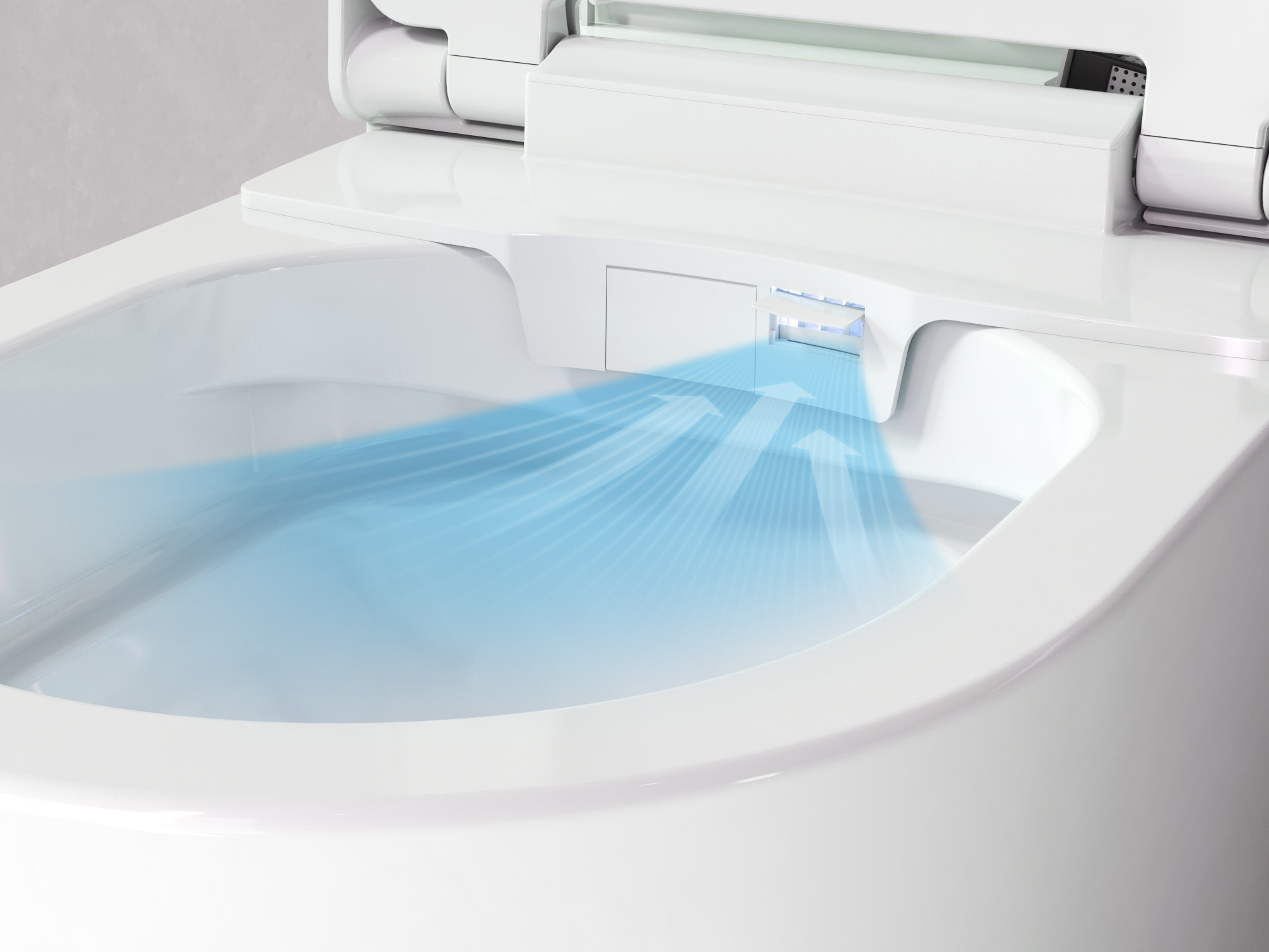 Clever Couvercle de sèche-air pour WC-douche Clever