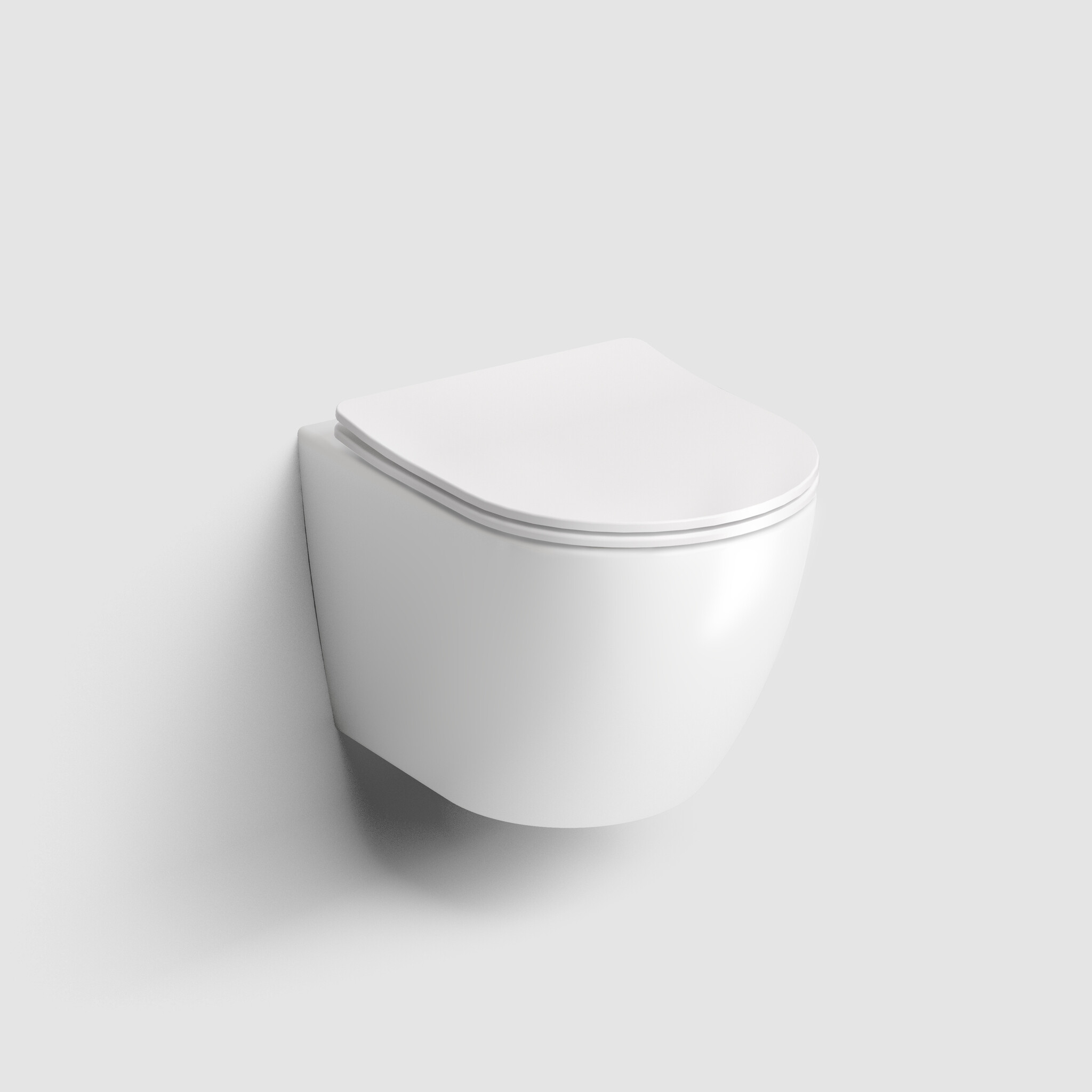 InBe rimless toilet InBe 3, with toilet seat with cover