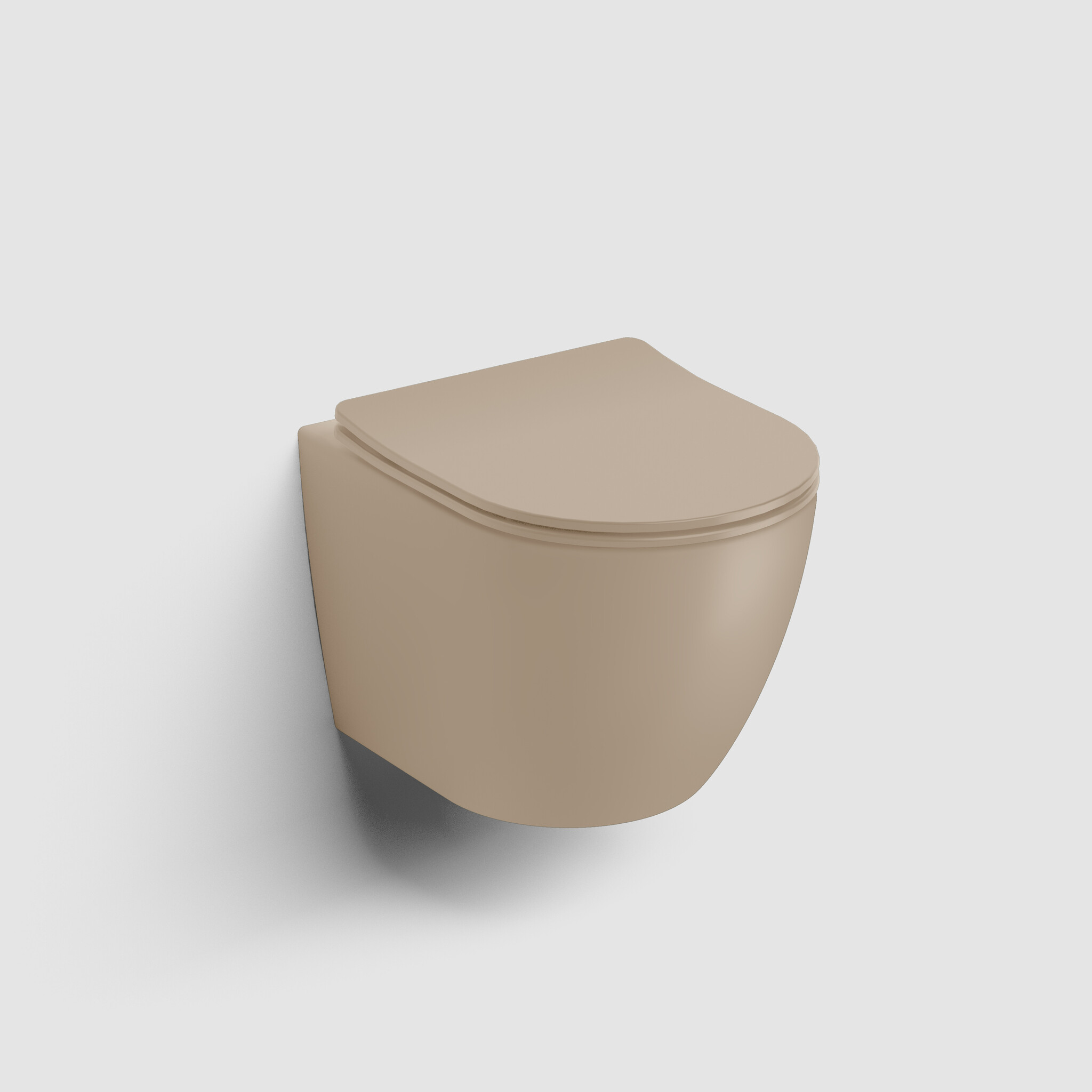 InBe rimless toilet InBe 3, with toilet seat with cover