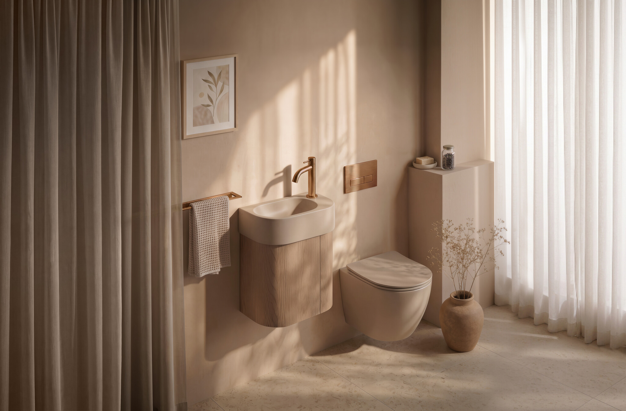 InBe rimless toilet InBe 3, with toilet seat with cover