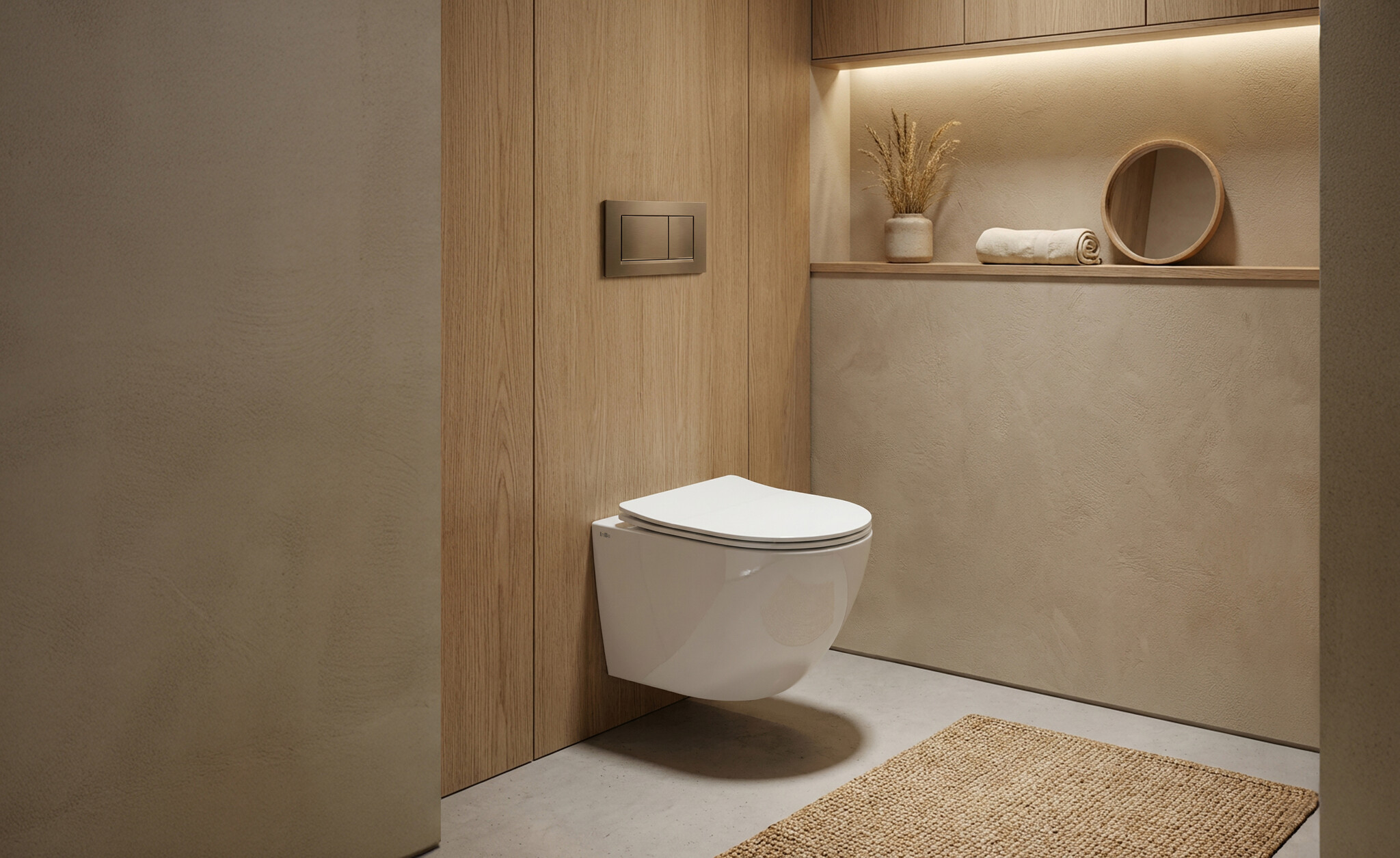 InBe InBe 3 toilet, wall mounted, with turbo flush