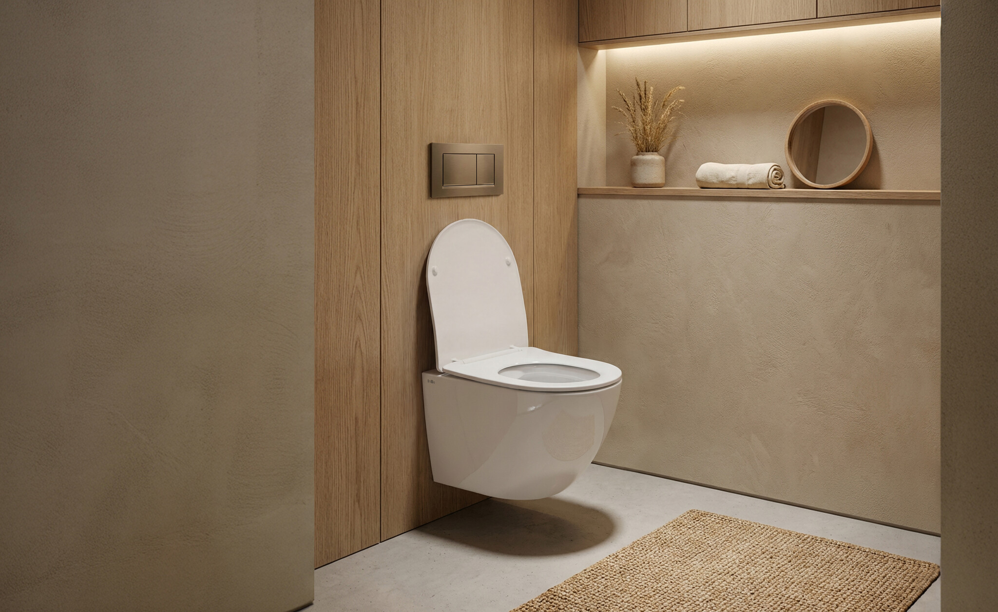 InBe InBe 3 toilet, wall mounted, with turbo flush