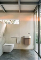 InBe InBe 3 wandtoilet, 49 cm, glanzend wit keramiek, turbo flush, met toiletzitting met deksel, one-pack