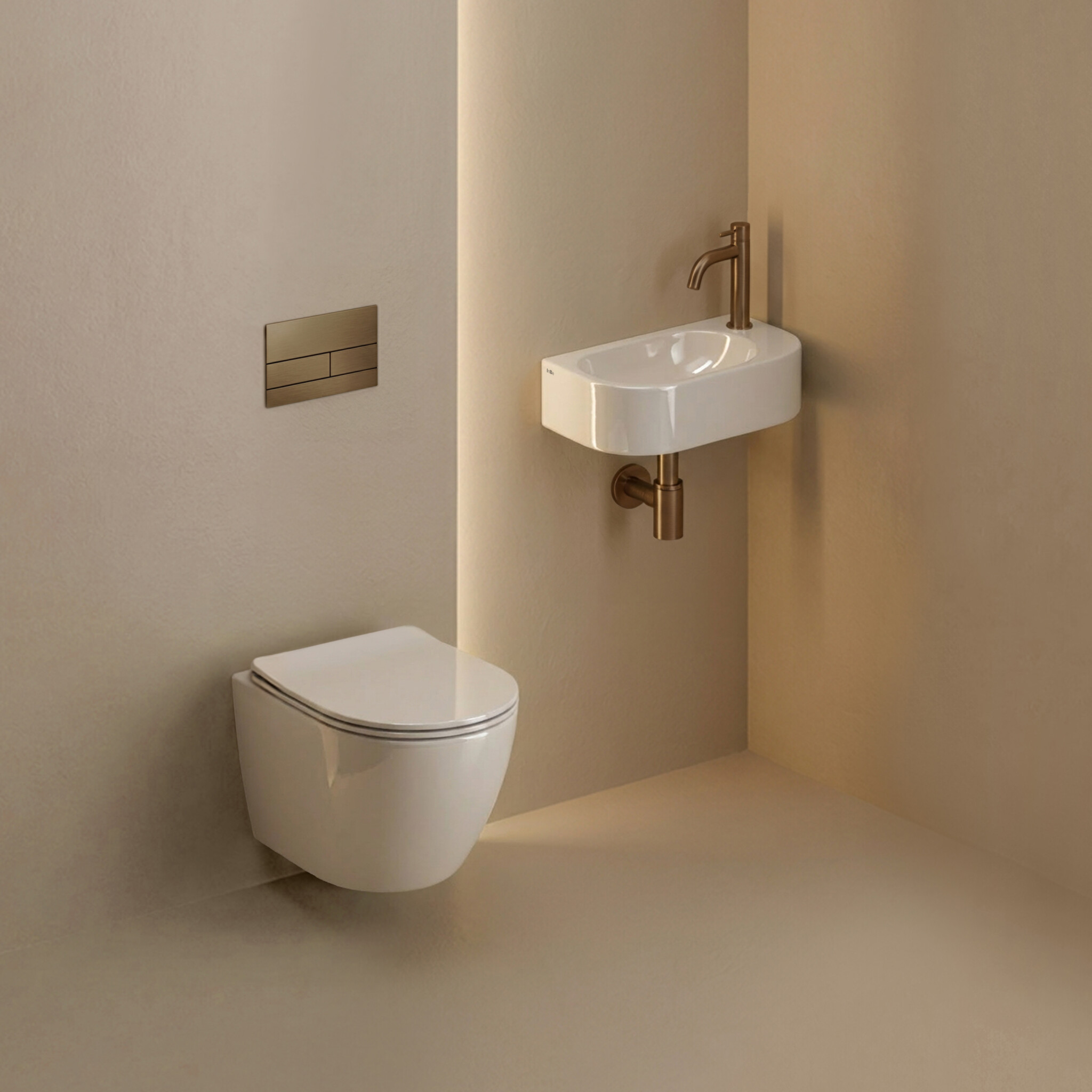 InBe InBe 3 toilet, wall mounted, with turbo flush