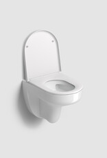 InBe InBe 2 toilet met zitting, 53cm, zichtbare montage, wit, turbo flush