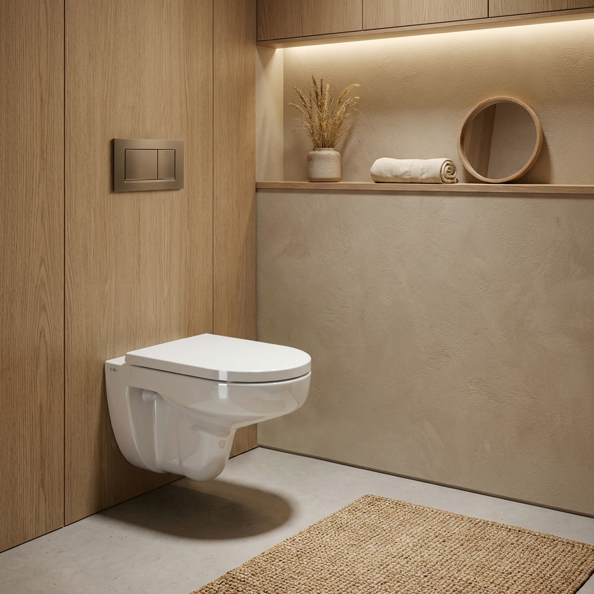 InBe InBe 2 toilet, wall mounted, with turbo flush