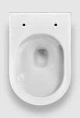 InBe InBe 4 toilet met zitting, 54cm, zichtbare montage, wit, turbo flush