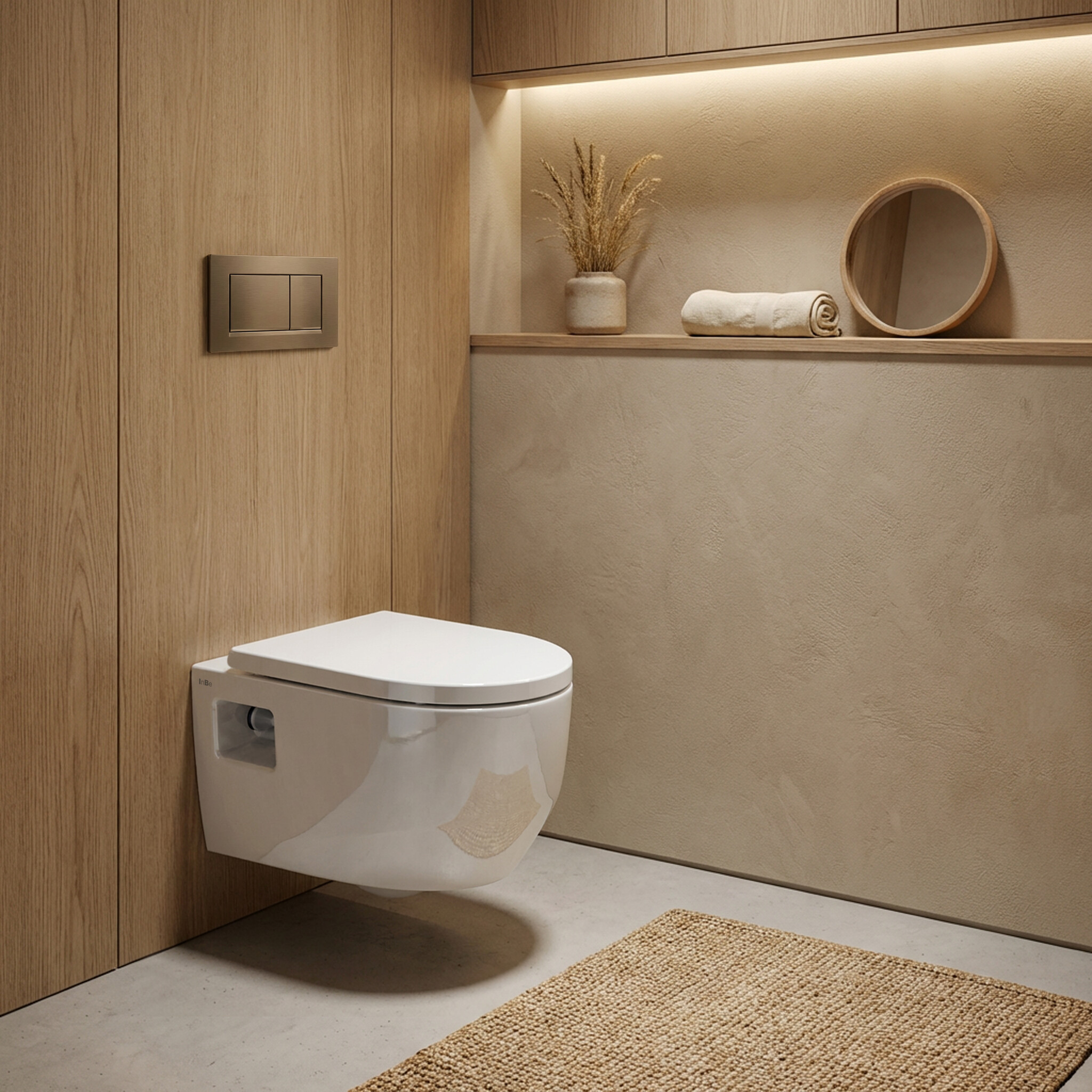 InBe InBe 4 toilet, wall mounted, with turbo flush