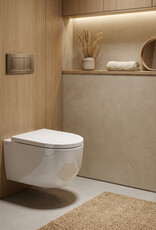 InBe InBe 4 toilet met zitting, 53cm, glanzend wit, turbo flush