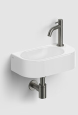 InBe InBe 7 lave-mains, avec trou pour robinet, sans bonde, céramique blanche