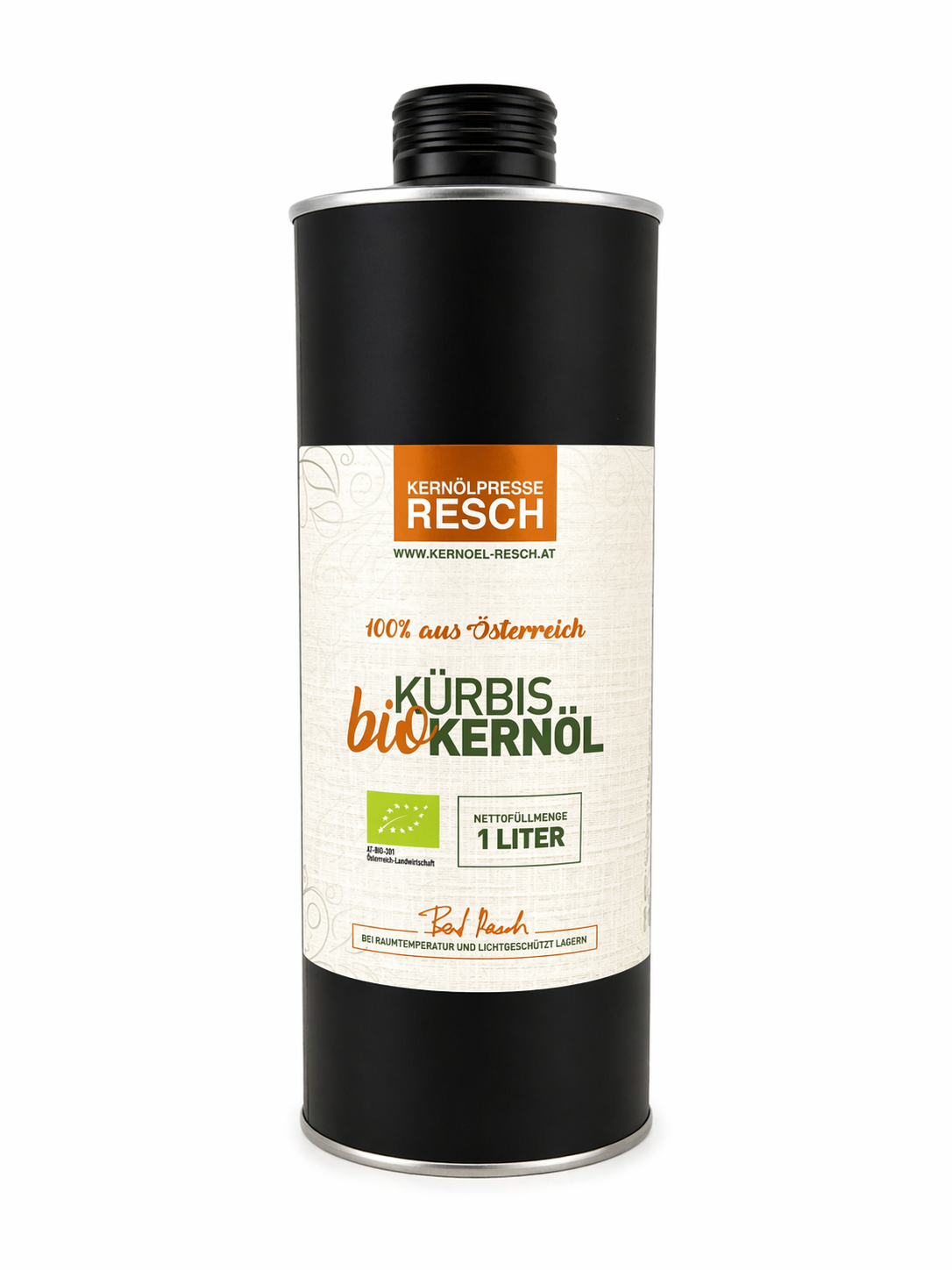 RESCH BIO Kürbiskernöl (AT BIO 301) 1ltr. Dose
