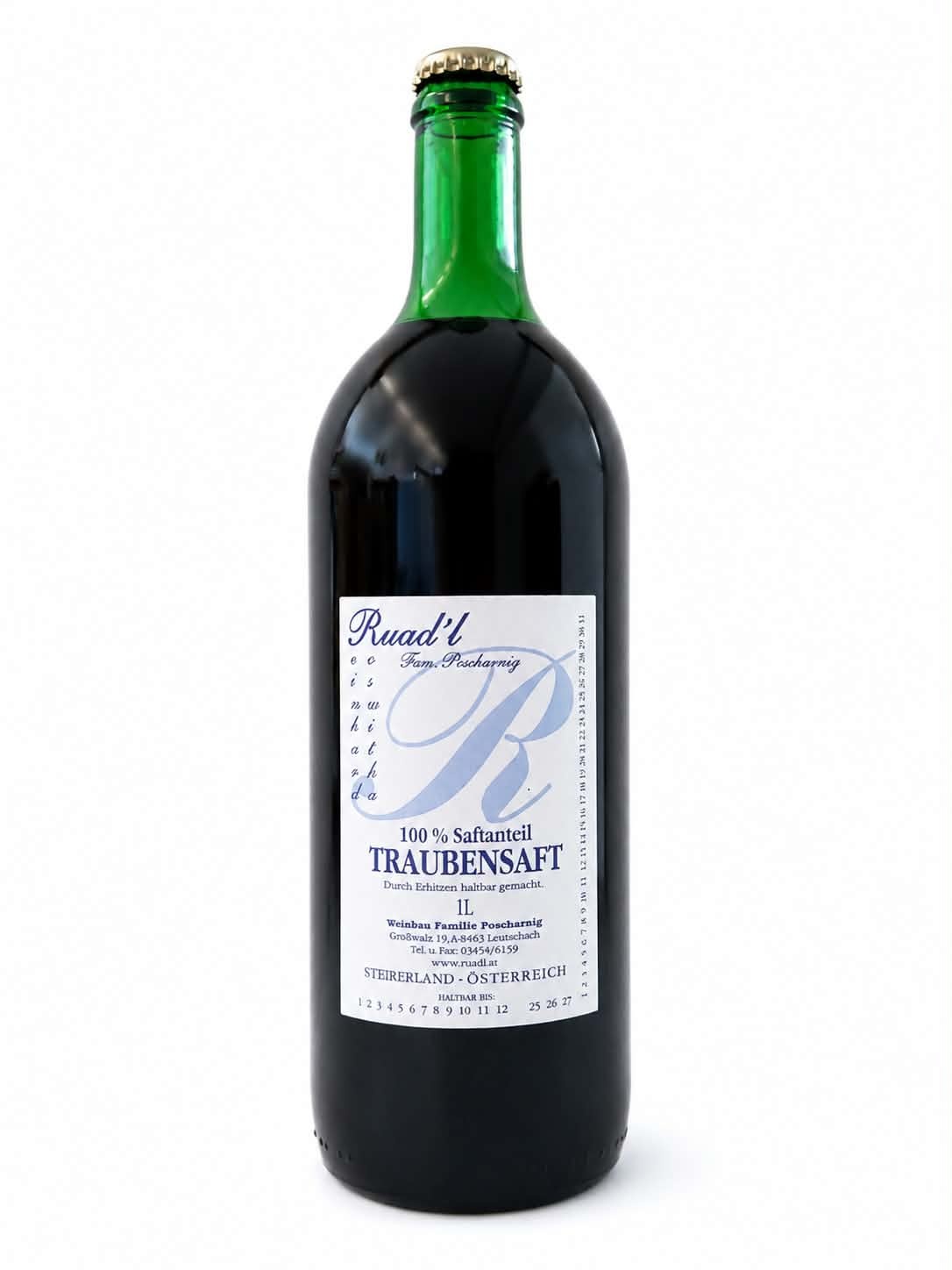 Poscharnig Traubensaft rot 1ltr.