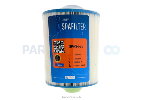 SPAS FILTERS SPAS4-25 FILTER REFERENTIES PWL25P4, SC809, WE25