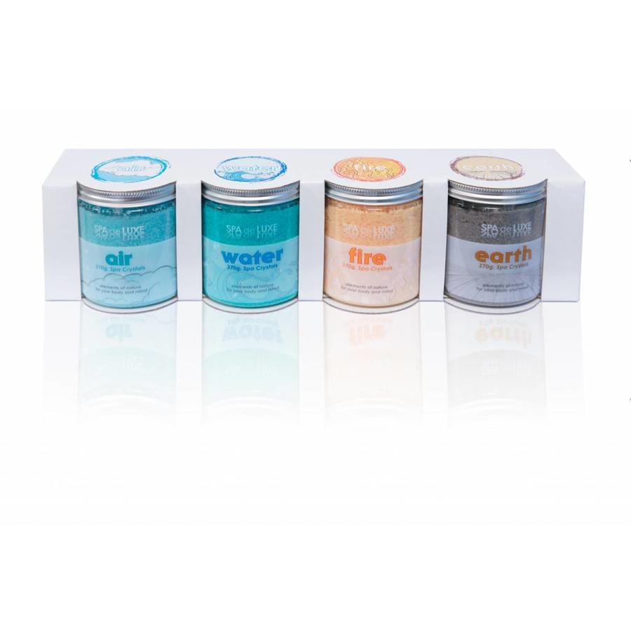AquaFinesse SPA DE LUXE CRYSTALS 4X370g AIR/WATER/FIRE/EARTH