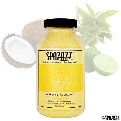 SPAZAZZ SPAZAZZ CRYSTALS VERBENA LIME COCONT 22OZ