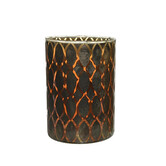 Theelicht Dio Bruin/Goud D12 H12
