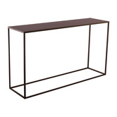 Taupe side table L140 W38 H80