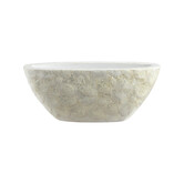 Pot Capiz Oval Pearl White L40 W15 H15