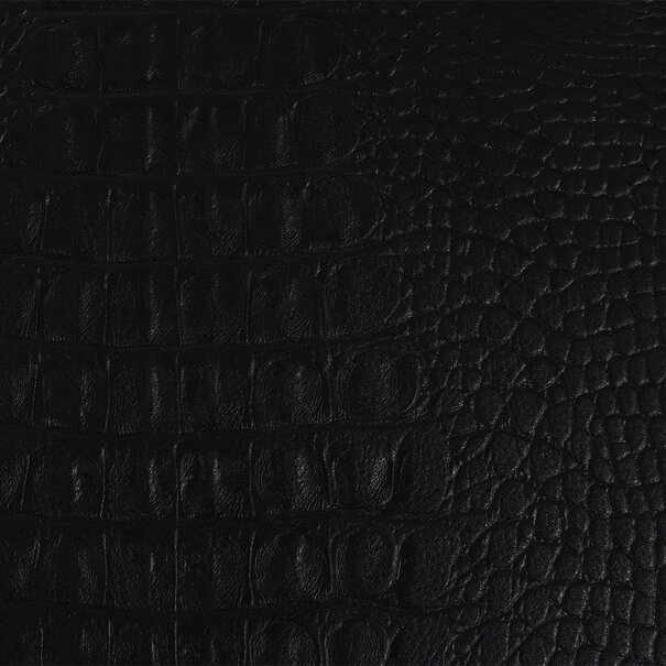 Exclusive leather tray croco print Black L60 B60 H6