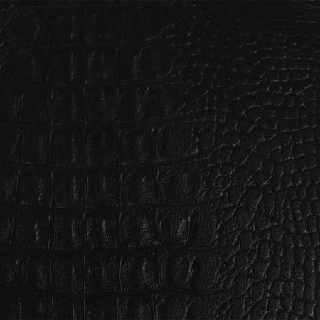 Exclusive round leather tray croco print