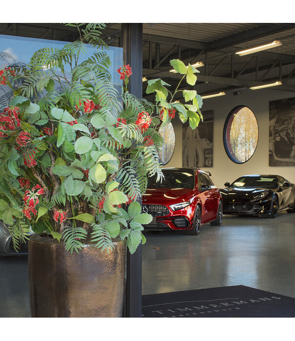 Ribbed Leaf Branch Green H157