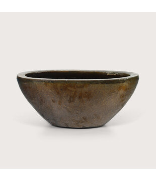 Pot Truus Ovaal Metaalglans L40 B24 H18