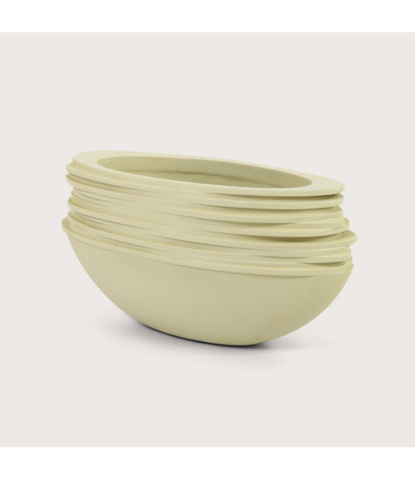 Pot Roza Oval Oyster white L50 W20 H25