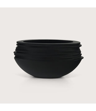 Pot Roza Oval Black Matt L50 W20 H25