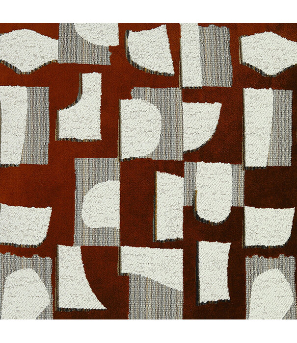 Kussen Nagano Oranje Wit L60 B60