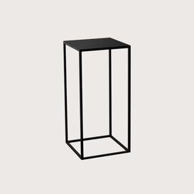 Table frame fine incl. top Black L38 W38 H80