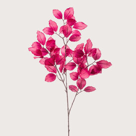 Birch Leaf Branch Fuchsia H90