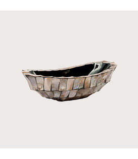 Schuit ovaal Mother of pearl Bruin L46 B20 H13