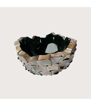 Schaal Mother of pearl Bruin D70 H36