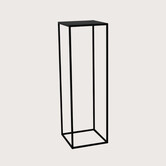 Table frame fine incl. top Black L38 W38 H120
