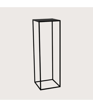 Table frame fine incl. top Black L38 W38 H120