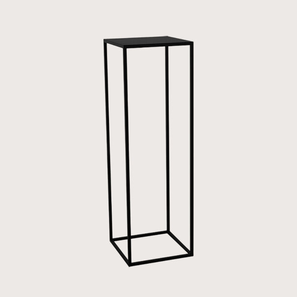 Table frame fine incl. top Black L38 W38 H120