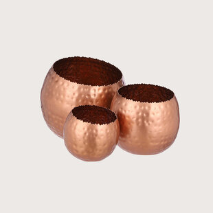 Tealight Sev L Copper D20.5 H18