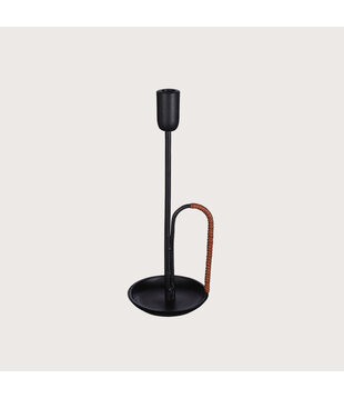 Candlestick Felix Black D13.5 H36.5