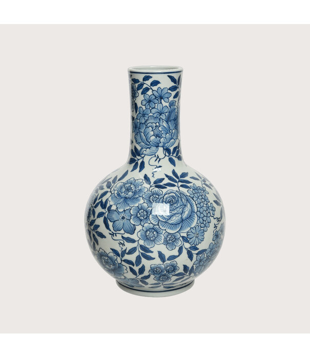 Vase Jidde White/Blue D21 H35