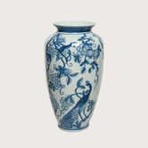 Vase Jidde White /Blue D20 H36