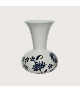 Vase Ello White/Blue D21 H30