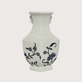 Vaas Ella Wit/Blauw D24 H36
