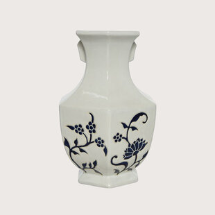 Vaas Ella Wit/Blauw D24 H36
