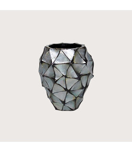 Pot Mother of pearl Silver D17 H24