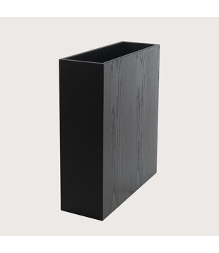 Room divider oak Black wood grain L70 W25 H80 D25