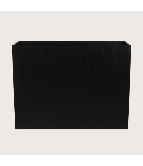 Room divider oak Black wood grain L120 W35 H90 D25