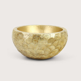 Bowl Capiz Gold D40 H20