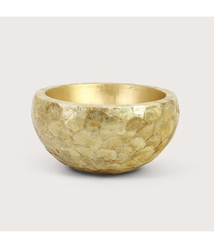 Bowl Capiz Gold D40 H20